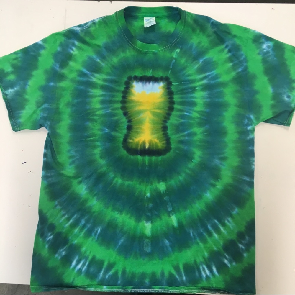 Tie Dye St Pattys day drinking shirt beer L-2XL